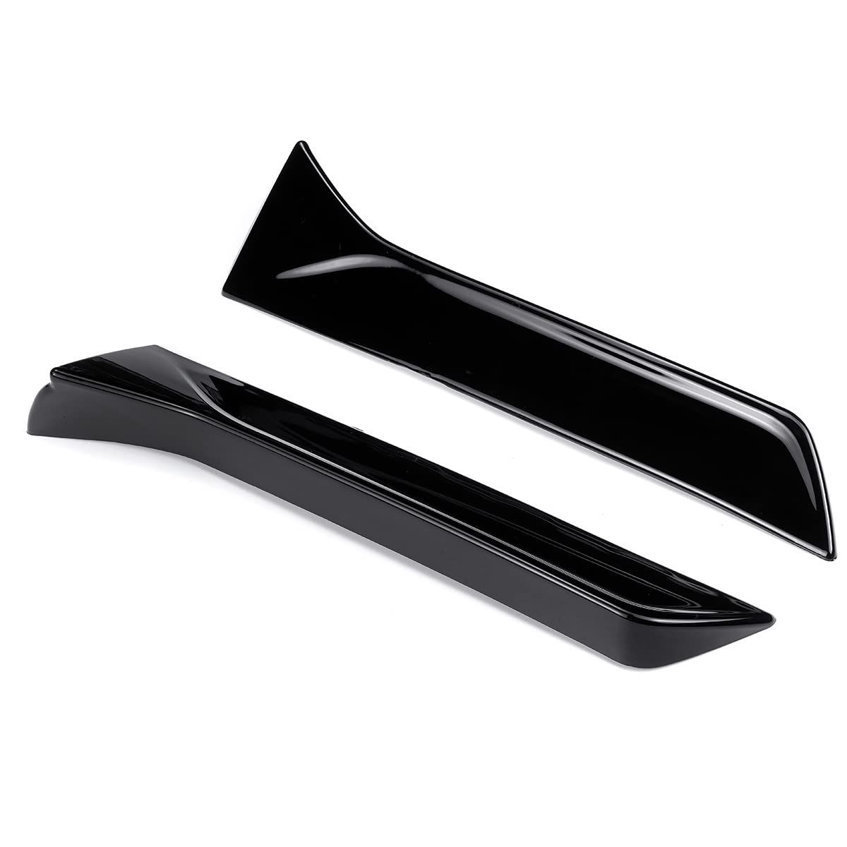 Front- und Heck Kotflügel Set 2 Teile/Satz Hinten Fenster Deflektor Spoiler Seite Splitter Flügel Abdeckung Aufkleber Für Sitz Für Leon 5F FR MK3 MK 3,5 2013-2021 Auto Zubehör(Glossy Black) von BOYDREAM