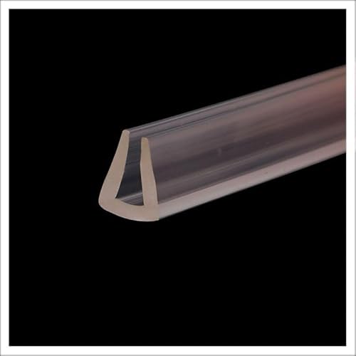 U-Shape Trim Seal Strip Kantenschutz, 3,28 Fuß durchscheinender Dichtungsstreifen aus Gummi for Abisolieren von scharfen Kanten von Fenstern und Türen(10mm x 8mm) von BPABDEITR