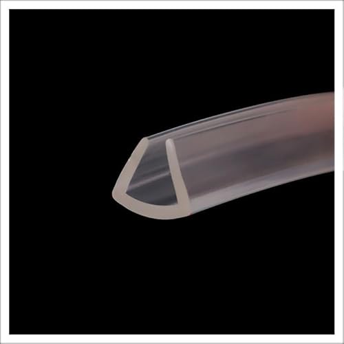 U-Shape Trim Seal Strip Kantenschutz, 3,28 Fuß transparenter Dichtungsstreifen for die Wetterkante, zur Schalldämmung von Fenstern und Türen, for Abdecken scharfer Kanten(10mm x 10mm) von BPABDEITR