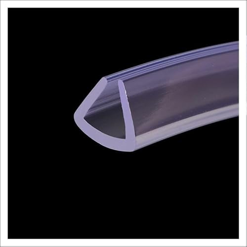 U-Shape Trim Seal Strip Kantenschutz, 3,28 Fuß transparenter Dichtungsstreifen for die Wetterkante, zur Schalldämmung von Fenstern und Türen, for Abdecken scharfer Kanten(15mm x 17mm) von BPABDEITR