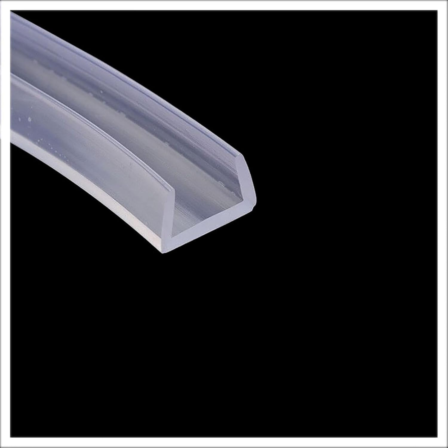 U-Shape Trim Seal Strip Kantenschutz, Transparenter Dichtungsstreifen aus Gummi mit U-Kanal-Kante, 2 m, Wetterschutz, Kantendichtung for Autotüren zur Schalldämmung von Fenstern/Türen(15mm x 25mm) von BPABDEITR