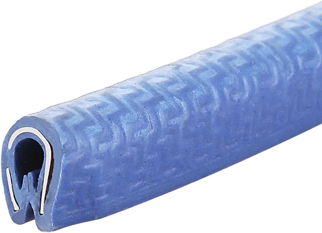 U-Shape Trim Seal Strip Kantenschutz, U-Gummikanal-Kantenverkleidung, 3,28 Fuß, Gummikantenverkleidung, Wetterschutz, Metallkantenschutz, Türkantenschutz-Dichtungsstreifen(Blu,8mm x 6mm) von BPABDEITR