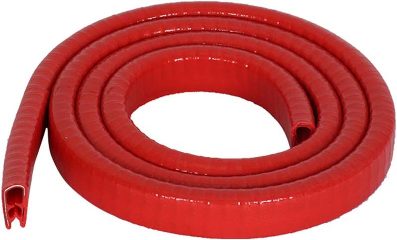 U-Shape Trim Seal Strip Kantenschutz, U-Gummikantenprofil 3,28 Fuß mit Metallpassungsspalt-Dichtungsstreifen for Autotüren, Luken und Glas, Stahlplatten, leicht zu schneiden(Rosso,10mm x 7mm) von BPABDEITR