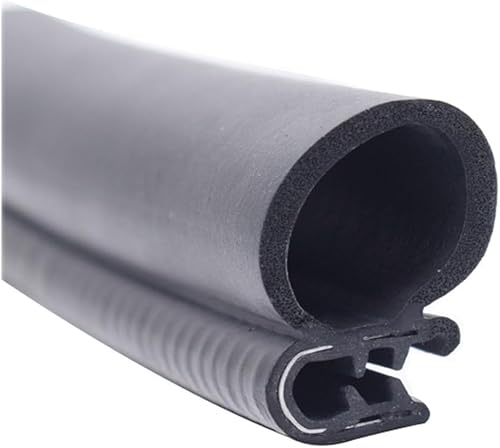 U-Shape Trim Seal Strip Kantenschutz, U-förmige seitliche Blasengummidichtung, 2 m, schwarz, langlebig, wetterfest, Auto-Dichtungsstreifen for Türen und Fenster, Autotür(35mm x 15mm) von BPABDEITR