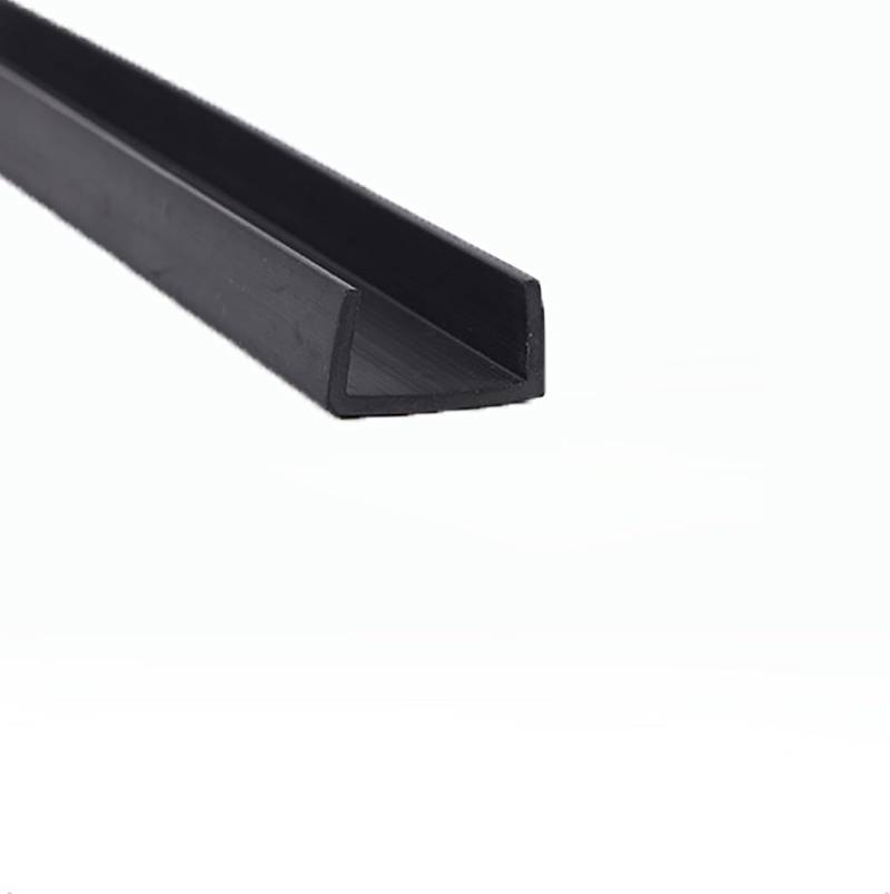 U-Shape Trim Seal Strip Kantenschutz, U-förmiger Dichtungsstreifen, schwarz, 3,28 Fuß, Gummikantenverkleidung mit flacher Unterseite, Kantenstreifen for Abdecken scharfer Kanten, Kantenschutz for Auto von BPABDEITR