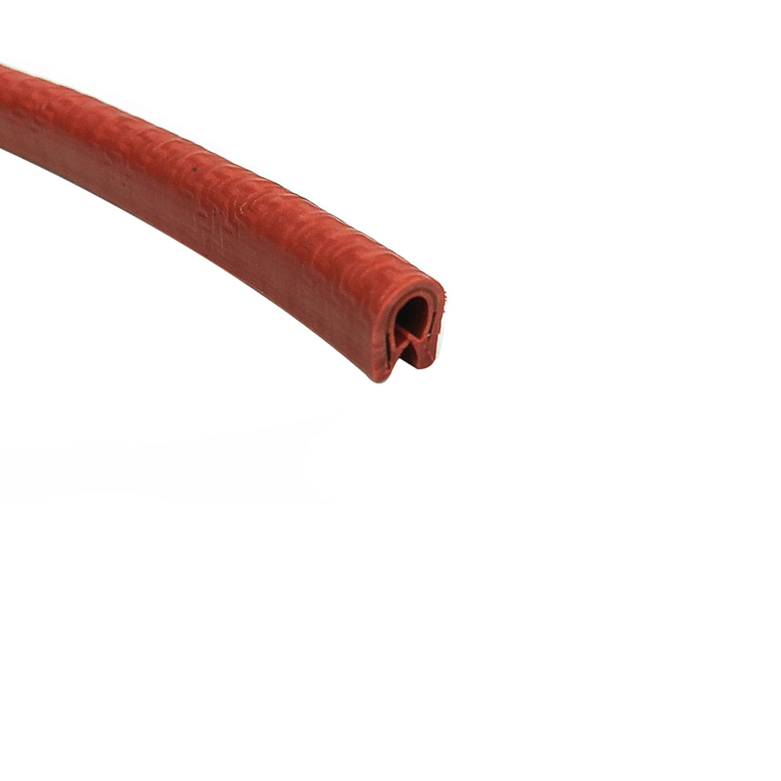 U-Shape Trim Seal Strip Kantenschutz, U-förmiger Premium-Gummidichtungsstreifen, 3,28 Fuß, mit Metallpassung, wetterfeste und flexible Tür- und Fensterdichtung zur Geräuschreduzierung(Rosso,8mm x 6mm) von BPABDEITR