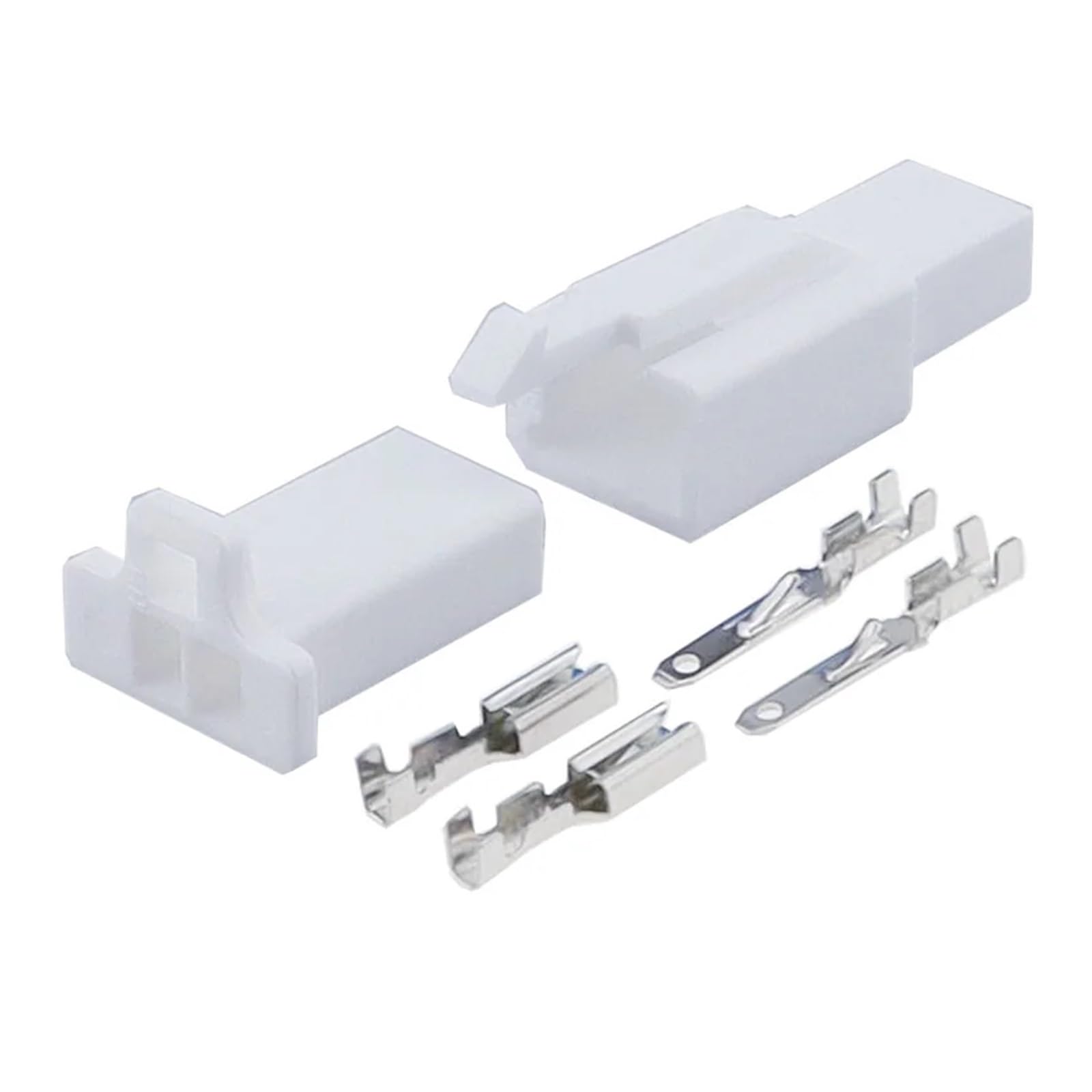 BQUIHGVF 1/5/10/20 Set Männlich Weiblich 2,8mm Serie Kabelbaum Motorrad Sensor Stecker Automotive Kabel Buchse 6030-2981 6040-2111(Bianco,10Set) von BQUIHGVF