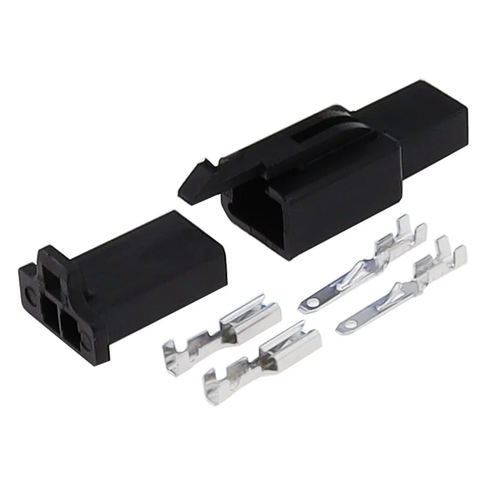 BQUIHGVF 1/5/10/20 Set Männlich Weiblich 2,8mm Serie Kabelbaum Motorrad Sensor Stecker Automotive Kabel Buchse 6030-2981 6040-2111(Black,10Set) von BQUIHGVF