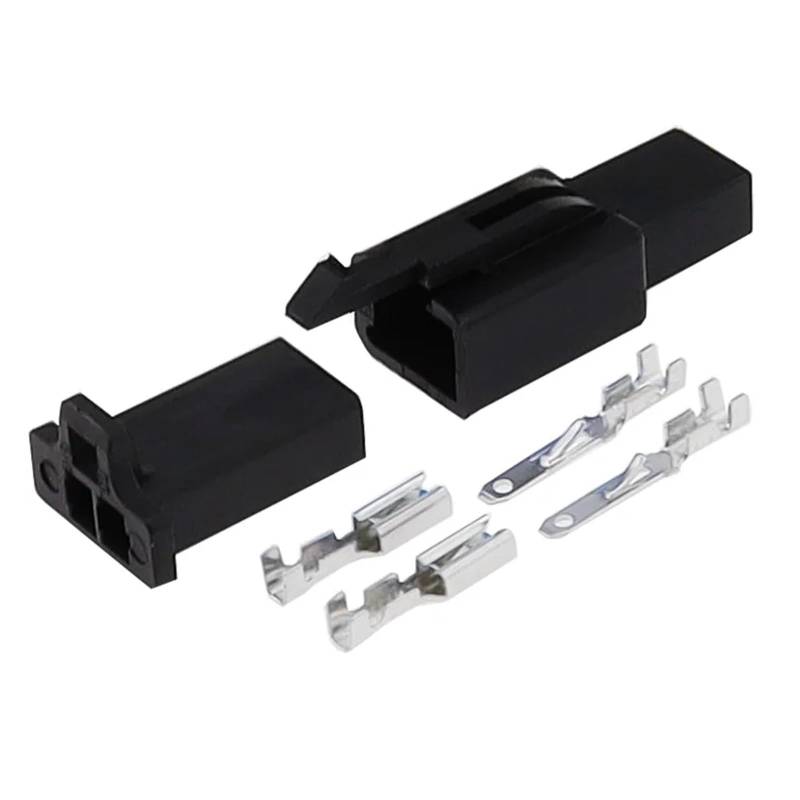 BQUIHGVF 1/5/10/20 Set Männlich Weiblich 2,8mm Serie Kabelbaum Motorrad Sensor Stecker Automotive Kabel Buchse 6030-2981 6040-2111(Black,1Set) von BQUIHGVF