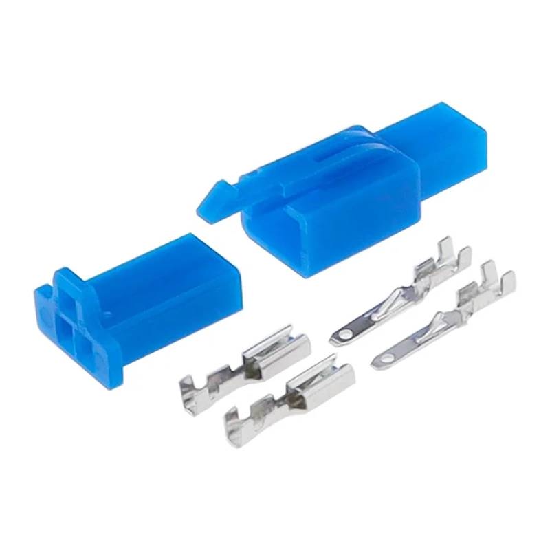 BQUIHGVF 1/5/10/20 Set Männlich Weiblich 2,8mm Serie Kabelbaum Motorrad Sensor Stecker Automotive Kabel Buchse 6030-2981 6040-2111(Blu,10Set) von BQUIHGVF