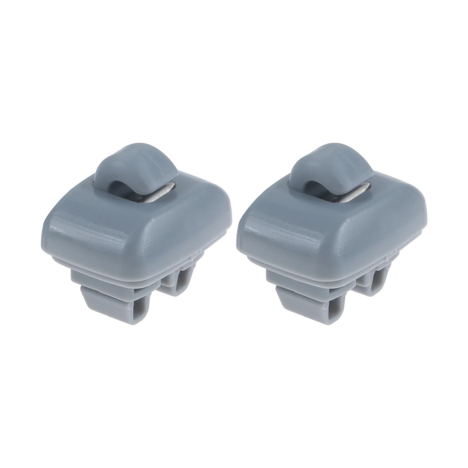 BRACES 2Pcs Auto Front Sonnenblende Sonnenblende Clip Aufhänger Haken Retain Halter Fit for Audi TT A6 C5 2000 2005 4B0857562 4B0857563 Clip-Halterung (Size : Grey) von BRACES