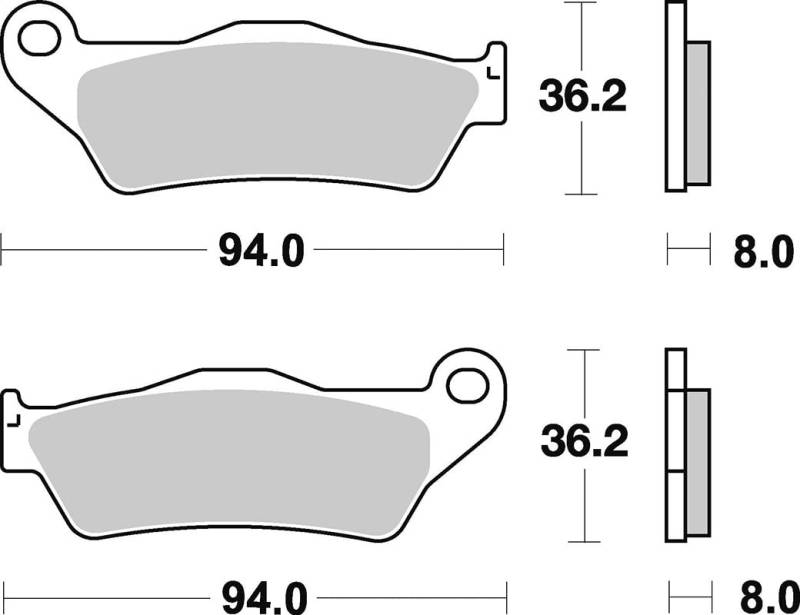 Bremsbelag vorne Braking 746SM1 passend für TM Racing EN 250 F i ES Bj. 2010-2015 von BRAKING