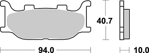 Bremsbelag vorne Braking 777SM1 passend für Yamaha XV 125 H Virago Bj. 1997-2000 von BRAKING