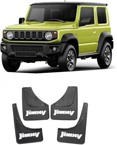 4 Stück Auto Schmutzfänger, Schwerlast Vorderseite Hinteren Fender, Staubdicht Spritzschutz, Kratzfeste Korrosion, Dekoration Zubehör, Für 2019–2023 Suzuki Jimny Jimny JB64 JB74 von BRALEM