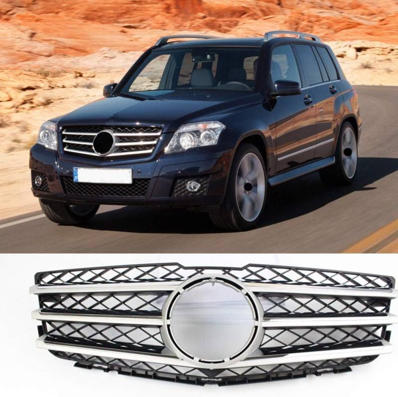 Auto 3D Frontgrill, Für Mercedes GLK Class X204 2008-2012, Kühlergrill, Vordere Niere Stoßstange Grillersatz, Zubehör für Außenmodifikationen von BRALEM