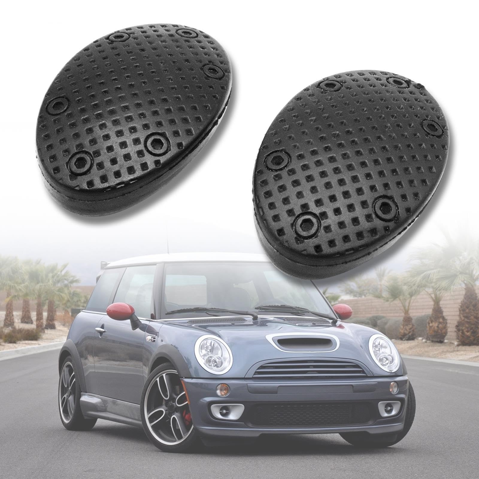 BRALI 2PCS Kupplung Bremse Gummi Pedal Abdeckungen Pads Fit for Mini Cooper One S R50 R53 R55 R56 R60 F55 f56 F54 Countryman Clubman Zubehör Pedalabdeckungen für Autos von BRALI