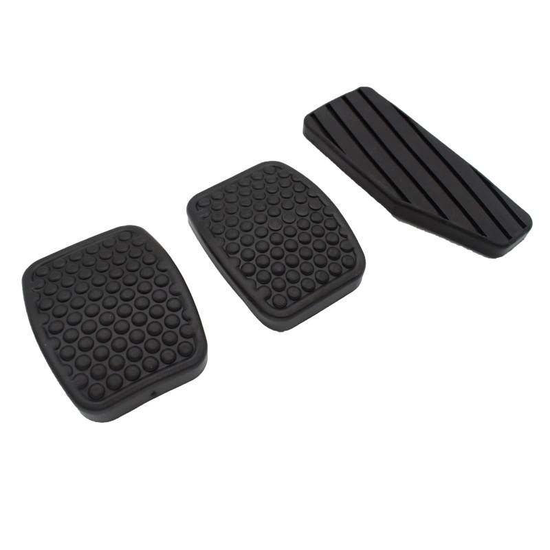 BRALI 3 Teile/Satz Bremse Kupplung Gaspedal Gummi Pad Abdeckung Kit Fit for Suzuki Swift Samurai Sidekick Vitara Tracker Auto Zubehör Pedalabdeckungen für Autos von BRALI