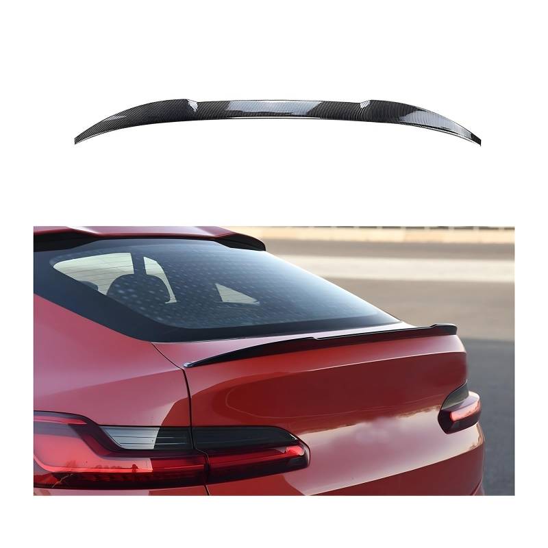 Auto Roof Spoiler Car Rear Trunk Spoiler Top Tail Spoiler Wing Carbon Fiber Pattern Compatible for BMW X4 G02(Carbon fibre1) von BRANISLVV