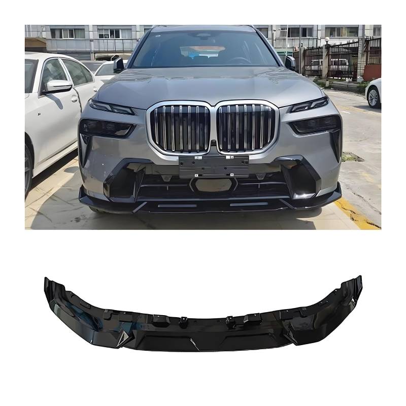 Car Front Bumper Splitter Lip Spoiler Diffuser Guard Cover Body Kits Compatible for BMW G07 X7 LCI 2023+(Carbon look) von BRANISLVV