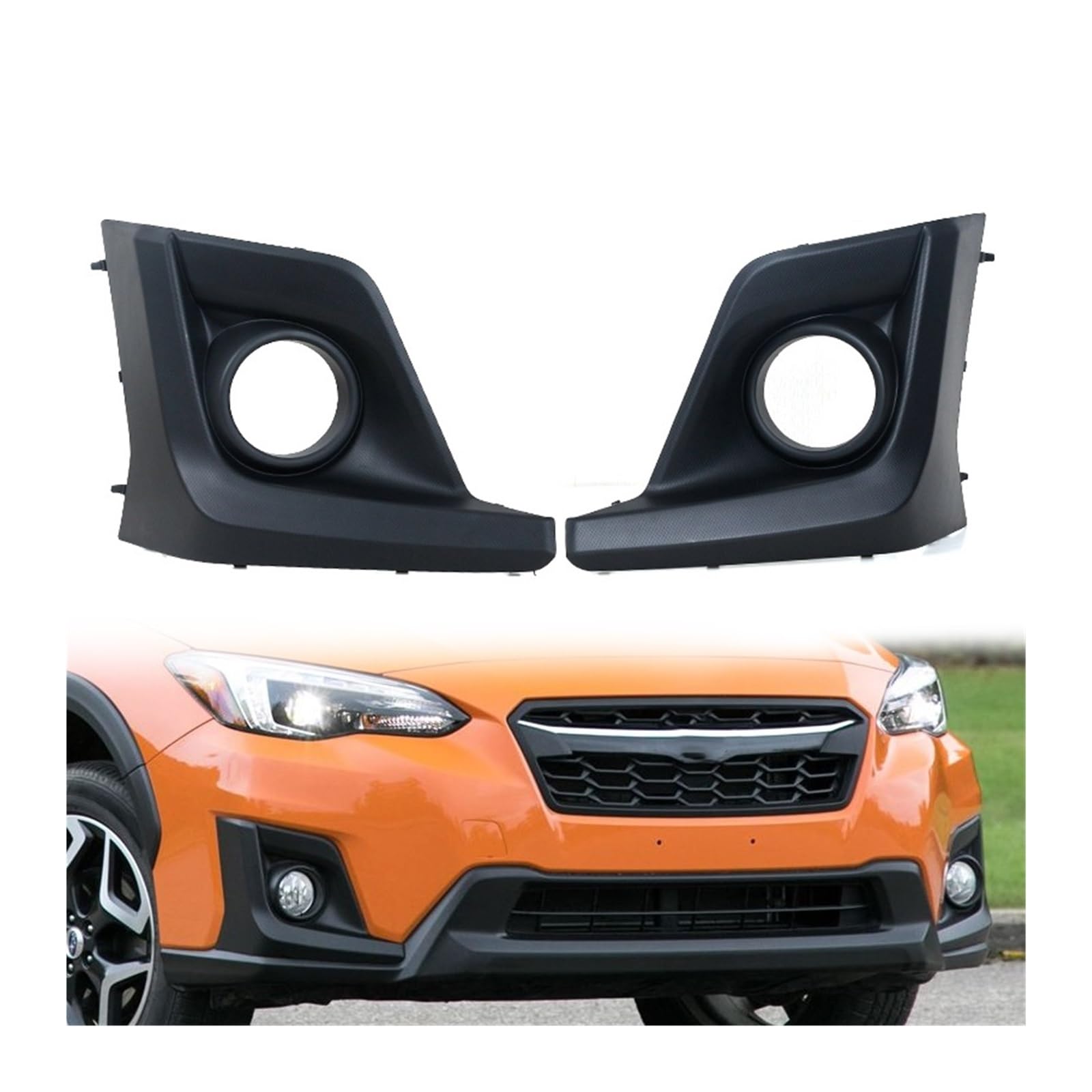 Fog Lamp Cover Grill Bezel Headlight Front Bumper Fog Light Cover Trim Car Accessories Compatible For Subaru Crosstrek XV 2018-2020(A Pair) von BRANISLVV