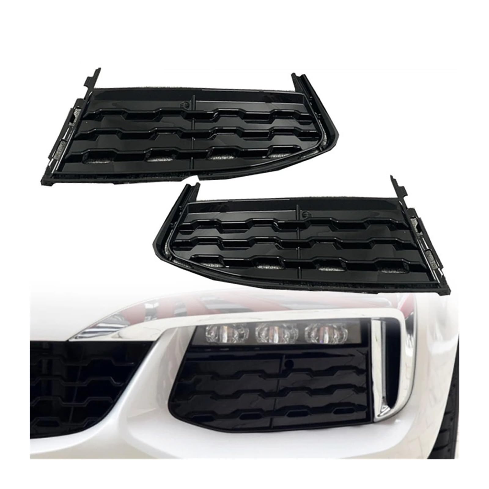 Front Bumper Side Grille Fog Lamp Cover Compatible For 7 Series G11 G12 2015-2020(Left and Right) von BRANISLVV