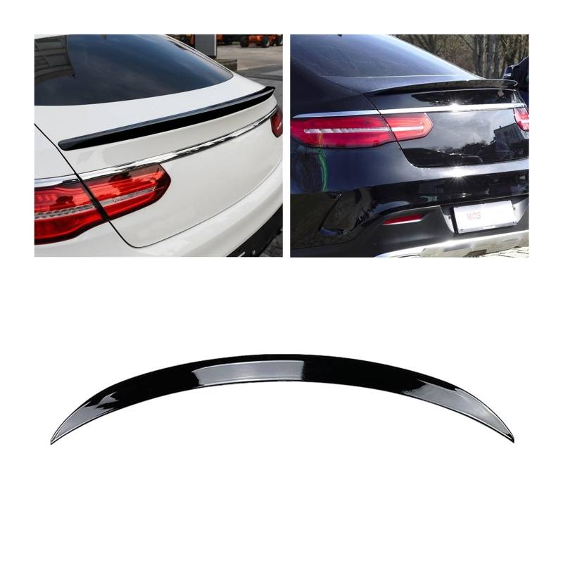 Rear Trunk Spoiler Wing Gloss Black Carbon Fiber Look Splitter Lip Compatible for Benz GLE Coupe C292 2015 2016 2017 2018 2019(Carbon Fiber Look) von BRANISLVV