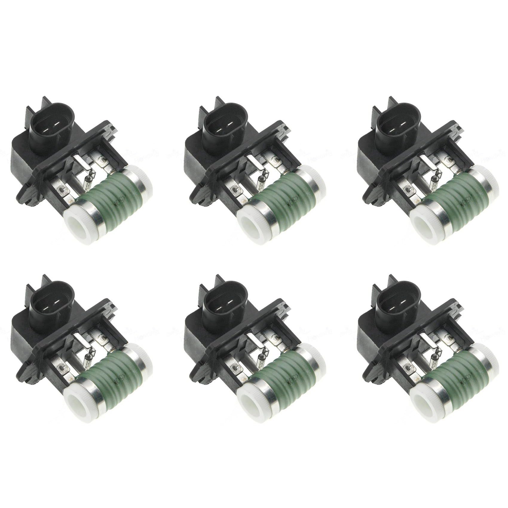 BRCUAT 6X 25385-1M000 KüHler LüFter KüHlung GebläSe Motor Widerstand für 09-16 Accent Forte 253851M000 von BRCUAT