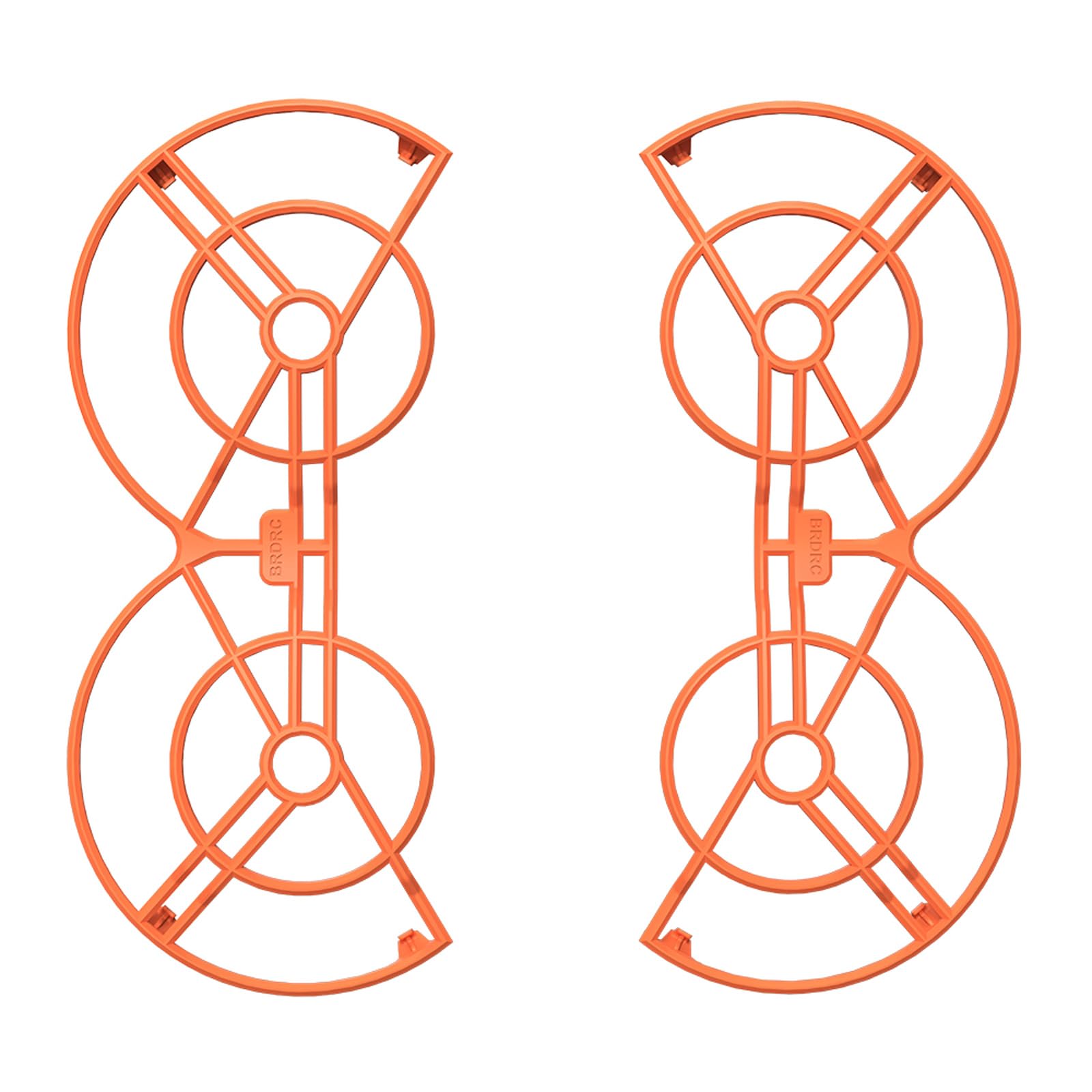 Propellerschutz + Fahrwerk-Erweiterungen für DJI Neo, Drohnen-Schutz-Set, leicht, Requisiten, Schutz, Stoßstange, verlängertes Bein für DJI Neo Zubehör (Orange) von BRDRC