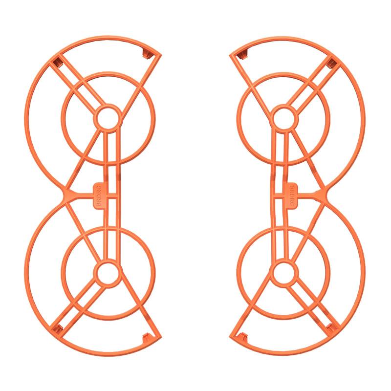 Propellerschutz + Fahrwerk-Erweiterungen für DJI Neo, Drohnen-Schutz-Set, leicht, Requisiten, Schutz, Stoßstange, verlängertes Bein für DJI Neo Zubehör (Orange) von BRDRC