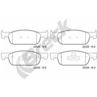 Bremsbelagsatz BRECK 22525 00 702 00, Vorne von Breck