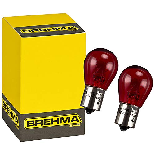 2er Set Rote Bremslicht Lampe PR21W BAW15s 12V 21W von BREHMA