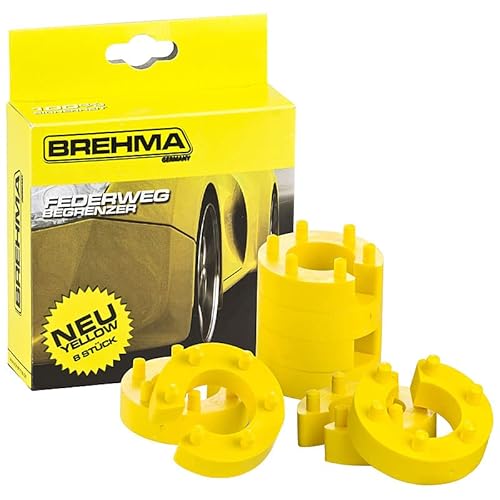 8x Federwegbegrenzer Yellow Stick 19mm universell Federwegsbegrenzer von BREHMA