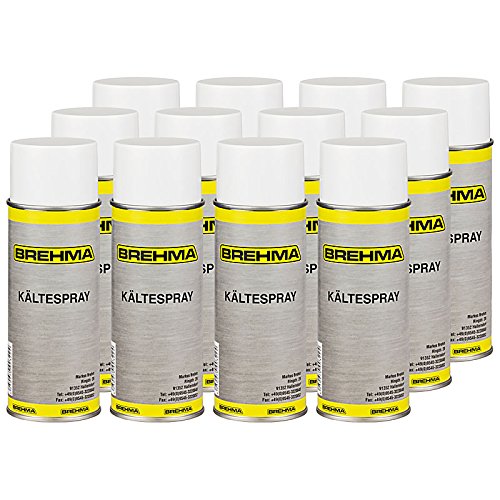 BREHMA 12x Kältespray Eisspray Vereisungsspray Kühlspray 400ml von BREHMA