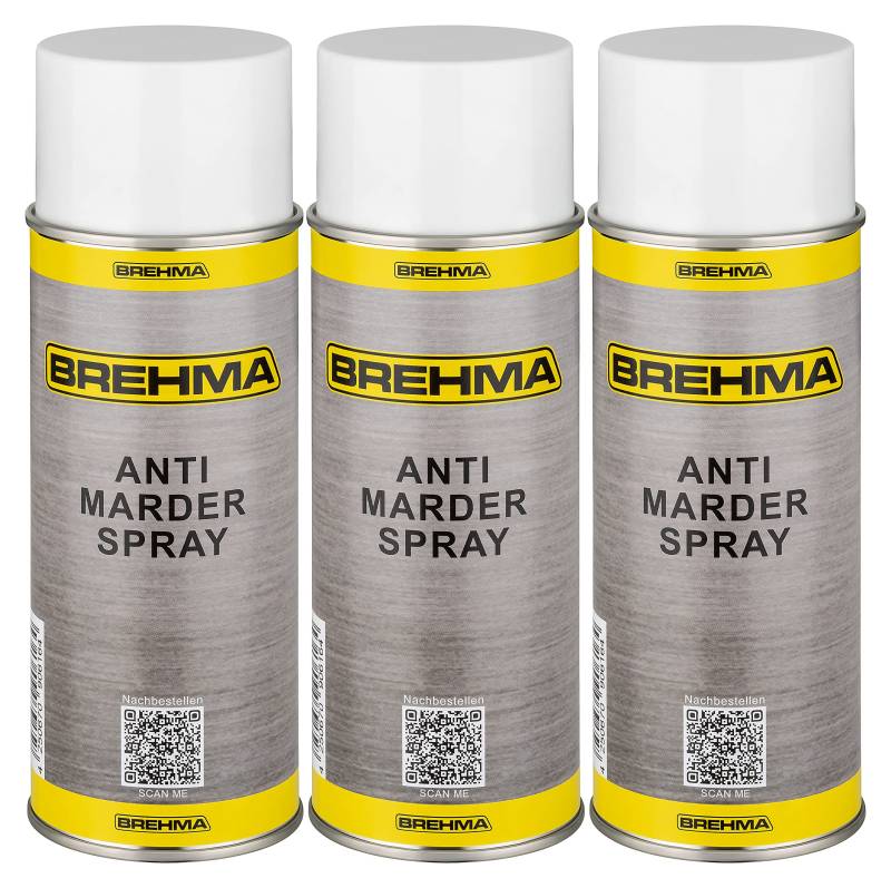 BREHMA 3X Antimarderspray Marderschreck Marder Spray Marderabwehr 400ml von BREHMA