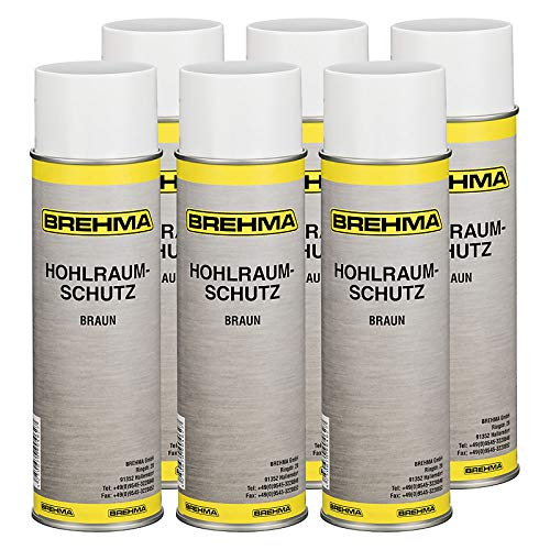 BREHMA 6X Hohlraumschutz Hohlraumversiegelung Spray 500ml Wachs von BREHMA