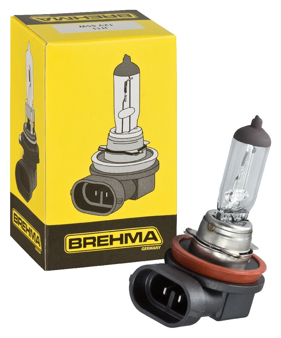 Brehma 90033 Classic H11 Halogen Lampe 55W 12V PGJ19-2 von BREHMA