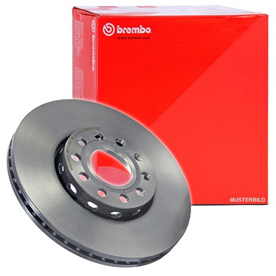 Brembo 1x Bremsscheibe Coated Disc Vorne Belüftet [Hersteller-Nr. 09.C881.11] für Porsche, VW von BREMBO