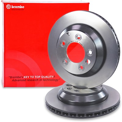 Brembo 1x Bremsscheibe belüftet hinten [Hersteller-Nr. 09.C884.11] für Audi, Porsche, VW von BREMBO