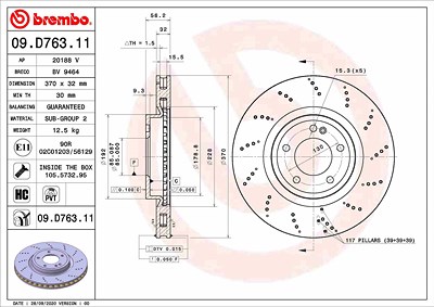 Brembo 2x Bremsscheibe von BREMBO