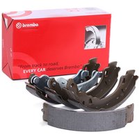 BREMBO Bremsbacken ESSENTIAL LINE mit Handbremshebel S 23 529 Trommelbremsbacken,Bremsbackensatz FORD,FIAT,KA (RU8),PANDA (169),500 (312),500 C (312) von BREMBO