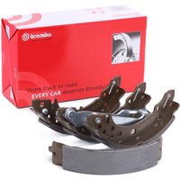 BREMBO Bremsbacken ESSENTIAL LINE mit Handbremshebel S 85 507 Trommelbremsbacken,Bremsbackensatz VW,AUDI,SEAT,GOLF II (19E, 1G1),Lupo (6X1, 6E1) von BREMBO