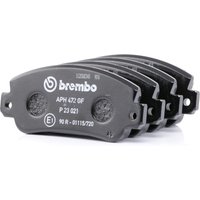 BREMBO Bremsbelagsatz PRIME LINE exkl. Verschleißwarnkontakt P 23 021 Bremsbeläge,Bremsklötze FIAT,SEAT,LANCIA,Panda Schrägheck (141_) von BREMBO