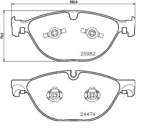 BREMBO Bremsbelagsatz JAGUAR P 36 029 T2R22312,T2R7248 Bremsbeläge,Bremsklötze,Bremssteine,Bremsbeläge & Bremsbelagsatz,Bremsklötze & Bremsbelagsatz von BREMBO