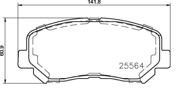 BREMBO Bremsbelagsatz JEEP,CHRYSLER P 37 019 68225170AA,00K68240669AB,00K68225170AB 00K68225170AE,00K68225170AA,00K68225170AC,00K68225170AD,2AMV1170AC von BREMBO