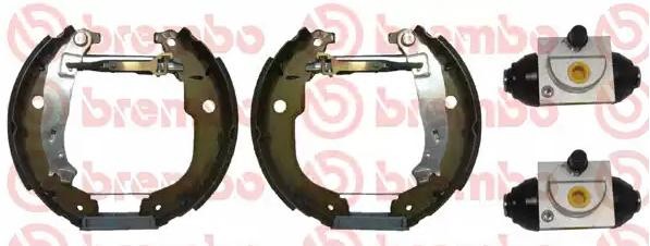 BREMBO Bremsensatz, Trommelbremse PEUGEOT,CITROËN,DS K 61 086 424220,424244 von BREMBO