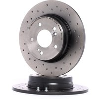 BREMBO Bremsscheibe gelocht 08.7211.2X Bremsscheiben,Scheibenbremsen MERCEDES-BENZ,C-Klasse Limousine (W203),C-Klasse T-modell (S203) von BREMBO