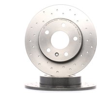 BREMBO Bremsscheibe gelocht 08.7627.1X Bremsscheiben,Scheibenbremsen OPEL,CHEVROLET,VAUXHALL,ZAFIRA B (A05),Corsa C Schrägheck (X01),Meriva A (X03) von BREMBO