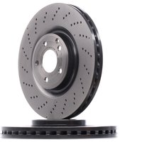 BREMBO Bremsscheibe gelocht/innenbel. 09.B855.51 Bremsscheiben,Scheibenbremsen MERCEDES-BENZ,CLS (C218),CLS Shooting Brake (X218) von BREMBO