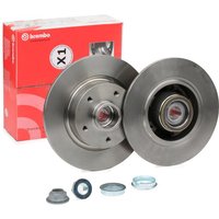 BREMBO Bremsscheibe PRIME LINE - With Bearing Kit voll 08.B391.27 Bremsscheiben,Scheibenbremsen RENAULT,MEGANE III Grandtour (KZ0/1) von BREMBO