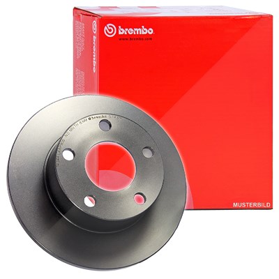 Brembo 1x Bremsscheibe Hinten Voll [Hersteller-Nr. 08.6911.14] für Audi von BREMBO